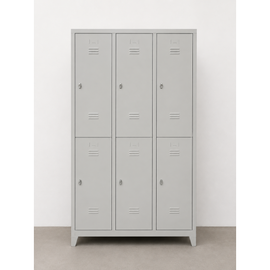 Ofisin Metal Ofis 6 Lı Standart Soyunma Dolabı Gri