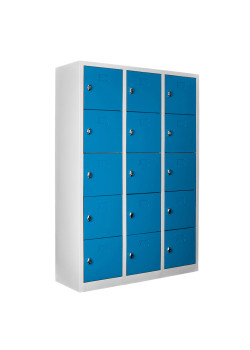 Ofisin Metal Ofis 15 Gözlü Öğretmen Öğrenci Dolabı Gri-Mavi Ofisin Metal Ofis 15 Gözlü Öğretmen Öğrenci Dolabı Gri-Mavi