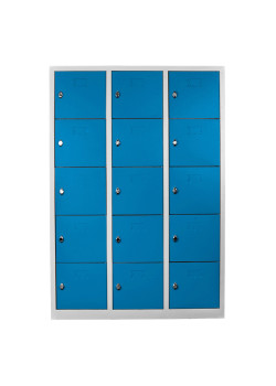 Ofisin Metal Ofis 15 Gözlü Öğretmen Öğrenci Dolabı Gri-Mavi Ofisin Metal Ofis 15 Gözlü Öğretmen Öğrenci Dolabı Gri-Mavi