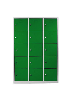 Ofisin Metal Ofis 15 Gözlü Öğretmen Öğrenci Dolabı Gri-Yeşil Ofisin Metal Ofis 15 Gözlü Öğretmen Öğrenci Dolabı Gri-Yeşil