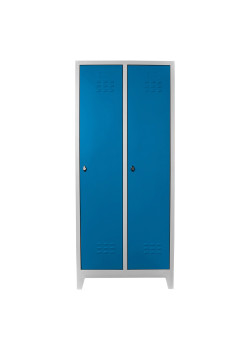 Ofisin Metal Ofis 2 li Standart Soyunma Dolabı Gri-Mavi