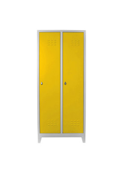 Ofisin Metal Ofis 2 li Standart Soyunma Dolabı Gri-Sarı