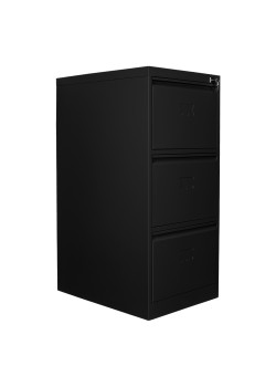 Ofisin Metal Ofis 3 lü Klasör Dolabı Siyah