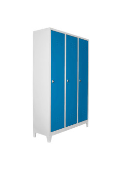 Ofisin Metal Ofis 3 lü Standart Soyunma Dolabı Gri-Mavi Ofisin Metal Ofis 3 lü Standart Soyunma Dolabı Gri-Mavi
