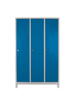 Ofisin Metal Ofis 3 lü Standart Soyunma Dolabı Gri-Mavi Ofisin Metal Ofis 3 lü Standart Soyunma Dolabı Gri-Mavi