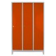 Ofisin Metal Ofis 3 lü Standart Soyunma Dolabı Gri-Turuncu