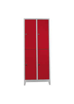 Ofisin Metal Ofis 4 lü Standart Soyunma Dolabı Gri-Kırmızı Ofisin Metal Ofis 4 lü Standart Soyunma Dolabı Gri-Kırmızı