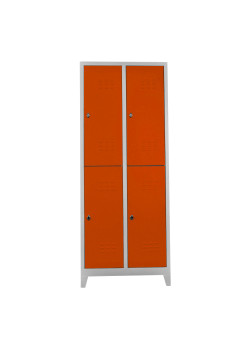 Ofisin Metal Ofis 4 lü Standart Soyunma Dolabı Gri-Turuncu Ofisin Metal Ofis 4 lü Standart Soyunma Dolabı Gri-Turuncu