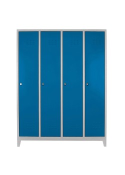 Ofisin Metal Ofis 4 lü Yanyana Soyunma Dolabı Gri-Mavi