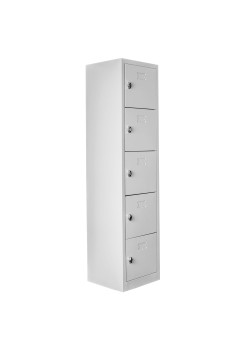 Ofisin Metal Ofis 5 Gözlü Öğretmen Öğrenci Dolabı Gri