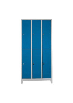 Ofisin Metal Ofis 6 Lı Standart Soyunma Dolabı Gri-Mavi