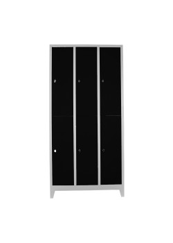 Ofisin Metal Ofis 6 Lı Standart Soyunma Dolabı Gri-Siyah Ofisin Metal Ofis 6 Lı Standart Soyunma Dolabı Gri-Siyah