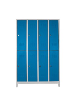 Ofisin Metal Ofis 8 li Soyunma Dolabı Gri-Mavi