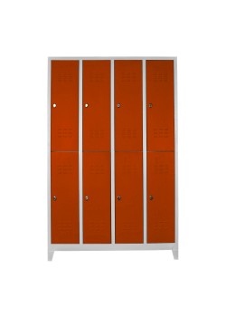 Ofisin Metal Ofis 8 li Soyunma Dolabı Turuncu