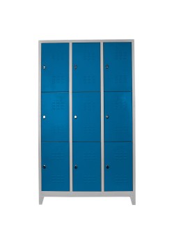 Ofisin Metal Ofis 9 lu Eko Soyunma Dolabı Gri-Mavi