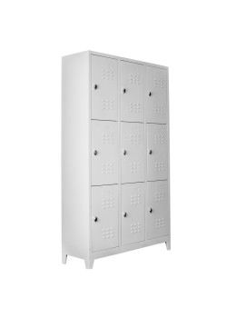 Ofisin Metal Ofis 9 lu Standart Soyunma Dolabı Gri