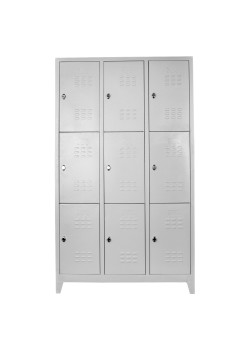 Ofisin Metal Ofis 9 lu Standart Soyunma Dolabı Gri